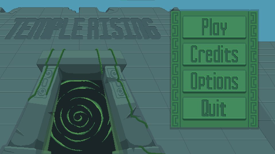 Temple Rising — title screen